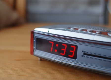 3 Minutes Late From a 7:30 wake Up Callの写真素材