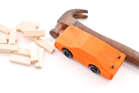 Arts and Crafts Race Car Projectの写真素材