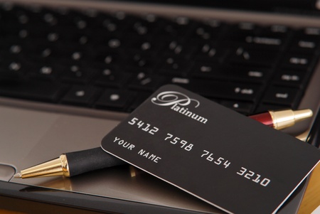 Paying With Credit Cards Onlineの写真素材