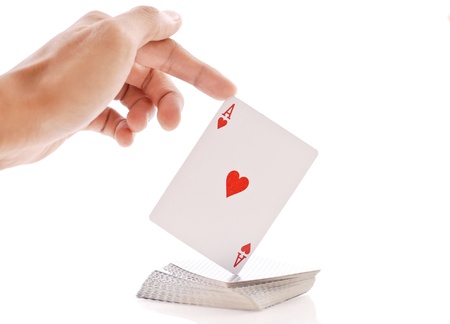 Magic Tricks with Playing Cardsの写真素材