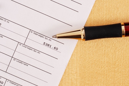 State Wage Number on Tax Form