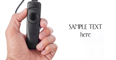 Using an SLR 10-Pin Remote Shutter Switchの写真素材