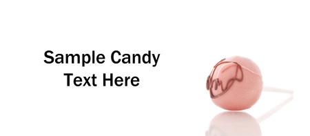 Chocolate Strawberry Cake Lollipop Snackの写真素材