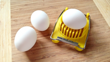 Eating Eggsの写真素材