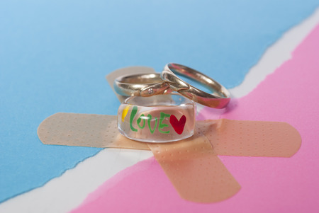 love can join the couple again foreverの写真素材