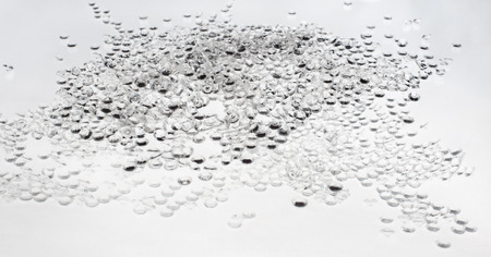 Shiny crystal drops  Bright translucent crystals background  の写真素材