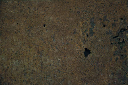 Rusty iron texture with holesの写真素材