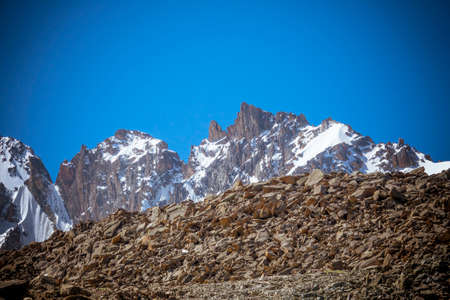 Sharp Rocky Mountainsの写真素材