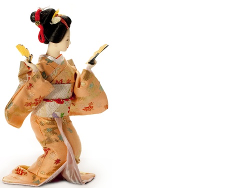 Geisha isolatedの写真素材