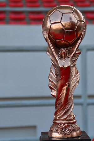 soccer trophyの写真素材