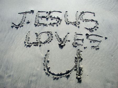 Jesus Loves Youの写真素材