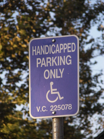 Handicap Signの写真素材