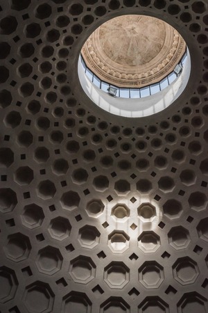 Luminous halo under the dome of the Basilica San Martino ai Monti in Rome Italyのeditorial素材