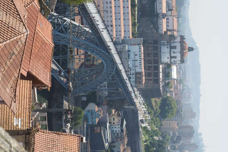View on the river Douro in Porto from the top of the cathedral, Portugal