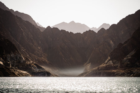 Hatta Cliffs in Nature in UAEの写真素材