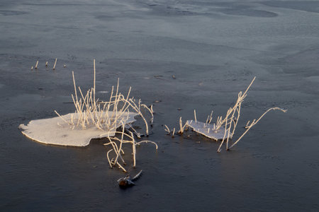 Ice looks like a broken palette on the blue ice