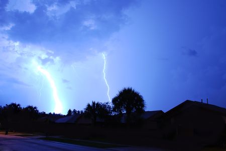 Lightning and thunder in Central Florida