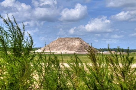 HDR image of a man made mountain