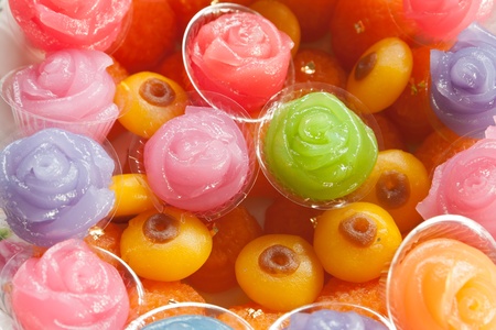 Colorful sweetness Thai dessert の写真素材