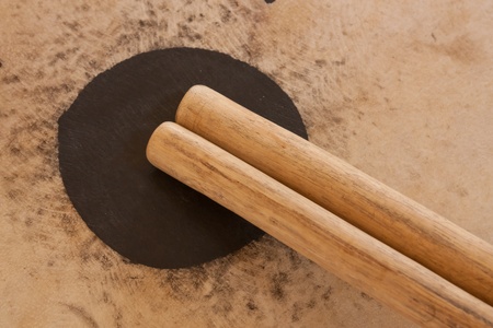 Drum Sticks prepared for playing 	の写真素材