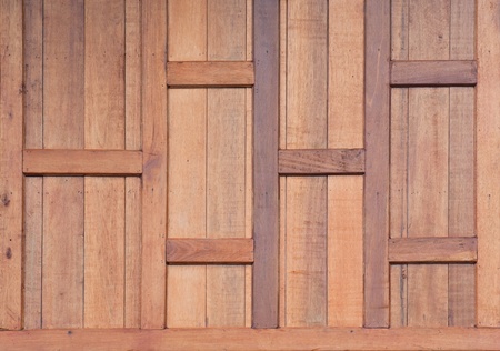 Teak wood wall background の写真素材