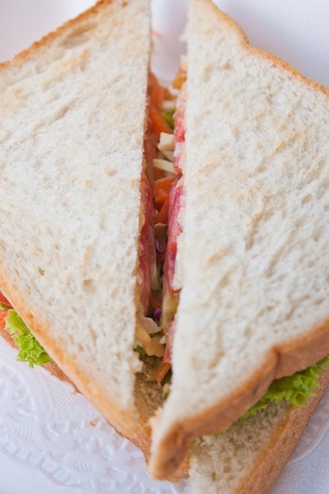 sandwich cheese and vegetablesの写真素材