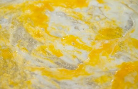 Roti or pancakes fring in some clarified butterの写真素材