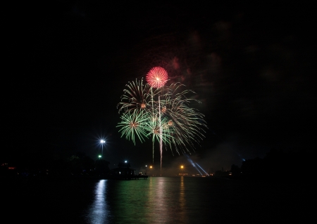 Holiday Celebration Fireworks Display の写真素材