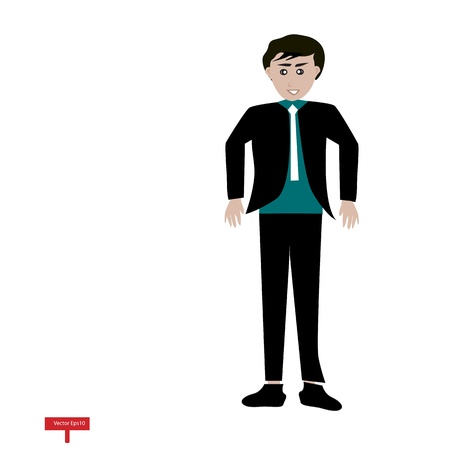 stylish man modelingのイラスト素材