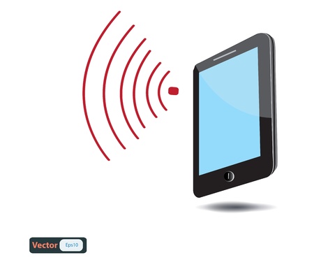 Mobile phone connection, design のイラスト素材