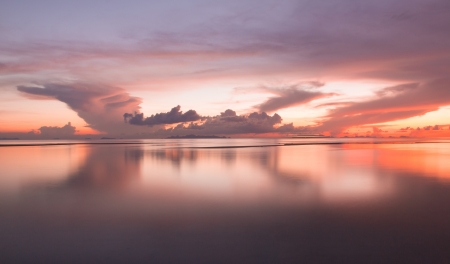 Dramatic cloud and sky  at dusk Long exposure techniqueの写真素材