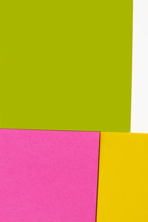 Colorful post it pack isolated on white background の写真素材