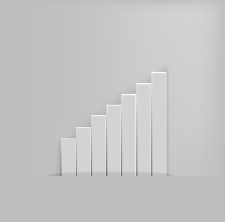 Vector graph bar iconのイラスト素材