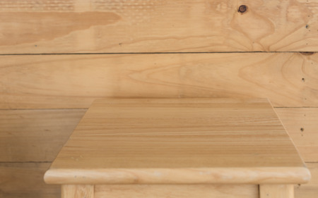 Wooden chair and wall backgroundの写真素材