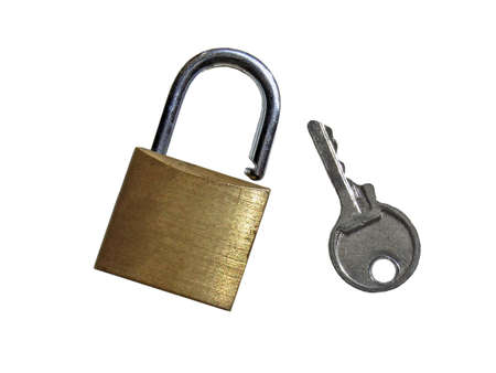 Padlock and key