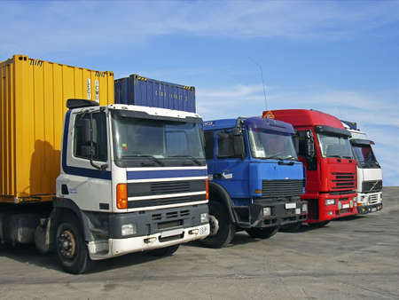 Trucks used to transport goods by road                                                              ...