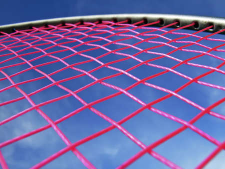 Detail of a racket grid                                                               の写真素材
