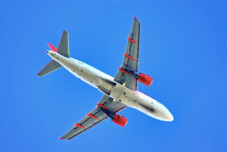 Commercial plane landing in Majorca