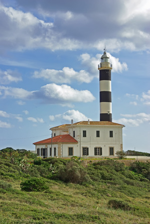 Porto Colom Lighthouse in the east side of the island of Mallorca (Spain)の写真素材