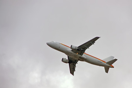 Passenger aircraft taking offの写真素材
