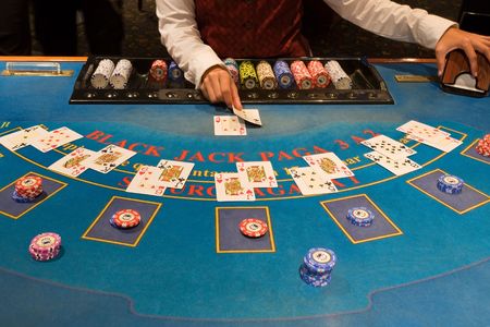 Playing in the blackjack table - Casino