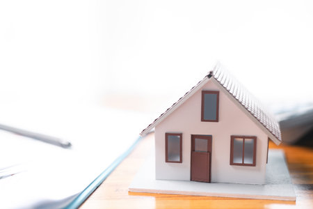 Investing in property through a mortgage loan is a common way to finance home, it serves both as sound investment and secure business decision in realm of real estate. Real estate investment finance.の写真素材