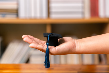 Planning for education abroad requires budgeting money wisely, saving coins, and focusing on future, as it leads to personal growth, cognitive development, and successful graduation as student.の写真素材