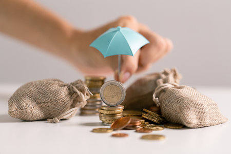 Saving money through wise investments and regular bank deposits can help build wealth and secure financial stability of business. balance, education, interest, price, safety, stack, buy, desk, loanの写真素材