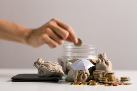 Saving money through smart investments and careful budgeting is crucial for managing finances in a business, contributing to a stable bank account and a robust economy. safe, credit, advice, balanceの写真素材