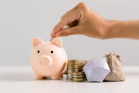 Saving money through smart investments and careful budgeting is crucial for managing finances in a business, contributing to a stable bank account and a robust economy. safe, credit, advice, balanceの写真素材