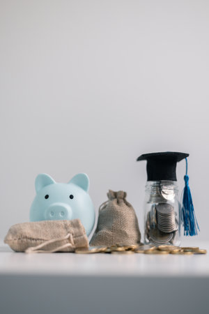 Business concept growth involves strategic financial management money loan investment bank real estate economic development encourage save buy home car education income stack investment economy returnの写真素材