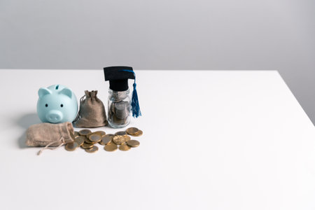 Business concept growth involves strategic financial management money loan investment bank real...