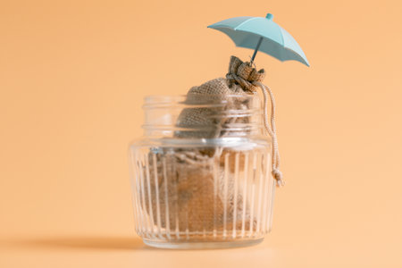 Insurance background money coin concept business protection finance sale financial investment buy automobile purchase loan deal agent rent rental premium assurance save banking tax return calculationの写真素材