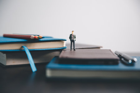 Concept education is business idea scholarship blur background essential globalization, saving students capital monthly learn and study in universities and advisor save involves books financial bannerの写真素材